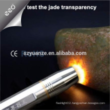 Stainless Steel Jade Testing Flashlight, led flashlight,18650 battery